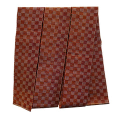 A Thickly Woven Checkerboard Obi: Sakiori-like