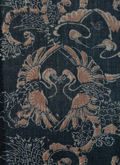 A Length of Nineteenth Century Katazome Cotton: Highly Unusual Design