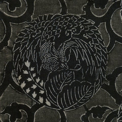 A Fragment of Dark Toned Katazome: Phoenixes as Roundels