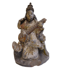 A Vintage South Indian Golu Doll: Goddess Saraswati