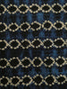 A Length of Stitched Shibori: Deep Indigo Tones