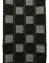 A Length of Kasuri Dyed Cotton: Checkerboard Two Ways