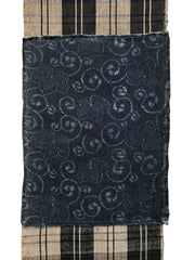 A Length of Zanshi Ori: Large Katazome Patch