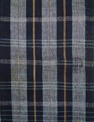 A Length of Heavily Woven Plaid Cotton: Patch and Leftover Yarns