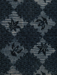 A Length of Narumi Kongata: Stenciled "Shibori," Sparrows, Maple Leaves