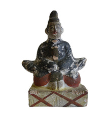 A Small Molded Clay Tenjin Figure: Scholar's Patron