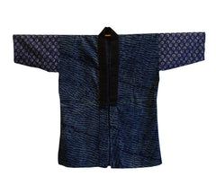 A Two Process Shibori Han Juban: Kasuri Sleeves