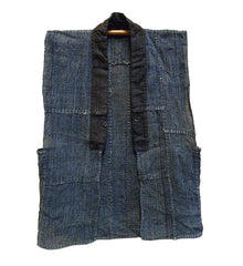 A Rustic, Piece Constructed Hemp Cloth Vest: Recycled Fragments